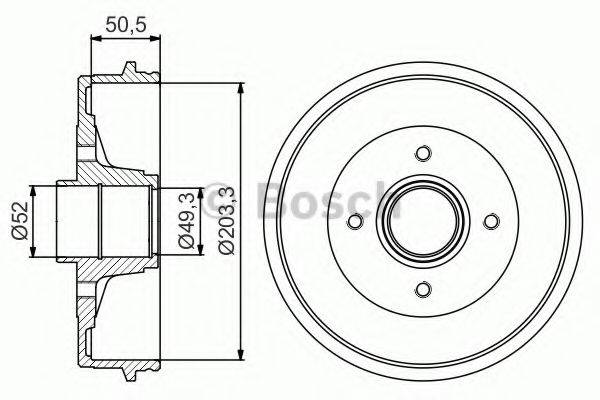 Тормозной барабан BT1035 FTE