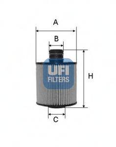 Фильтр масляный 25.083.00 UFI