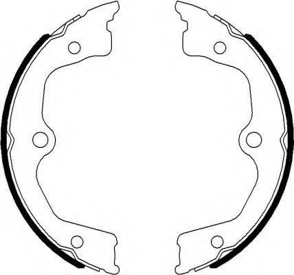 Комплект тормозных колодок, стояночная тормозная система