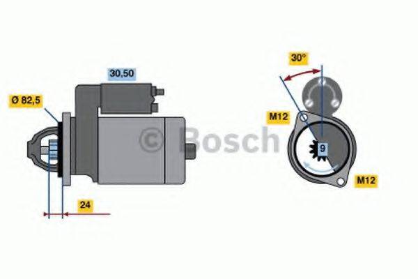 Стартер 0 986 011 150 BOSCH