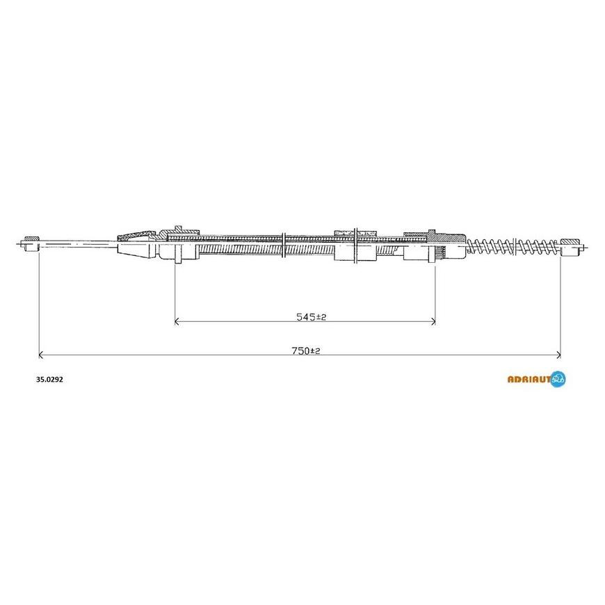 Тросик стояночного тормоза Adriauto