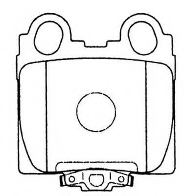 Комплект тормозных колодок, дисковый тормоз FP0771 FIT