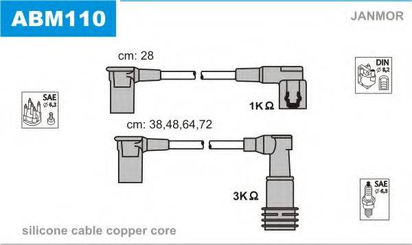 Комплект проводов зажигания XC1639 QUINTON HAZELL