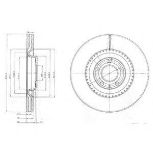 Тормозной диск BG9003 DELPHI