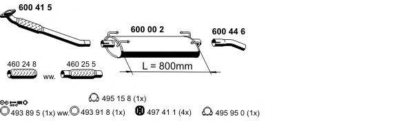 Система выпуска ОГ 340014 ERNST