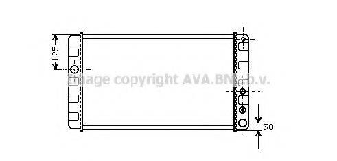 Радиатор, охлаждение двигателя VO2024 AVA QUALITY COOLING