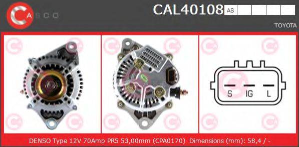 Генератор CAL40108AS CASCO