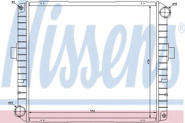 Радиатор, охлаждение двигателя 62347 NISSENS