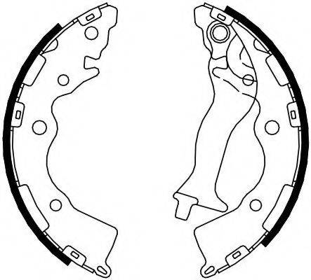 Комплект тормозных колодок FSB4086 FERODO