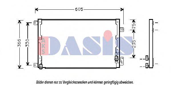 Конденсатор, кондиционер 302160N AKS DASIS
