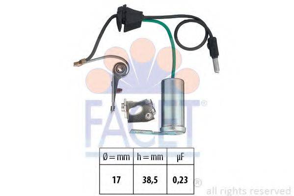 Контактная группа, распределитель зажигания 1.3691/26 FACET