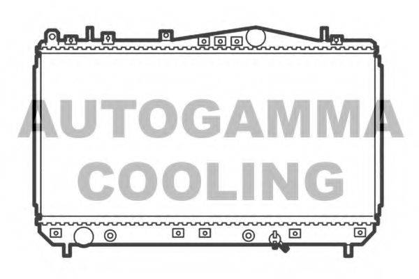 Радиатор, охлаждение двигателя 103651 AUTOGAMMA