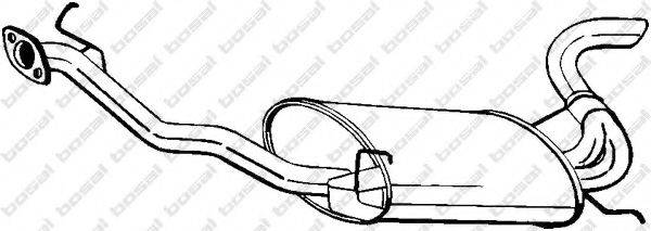 Глушитель выхлопных газов конечный 279-585 BOSAL