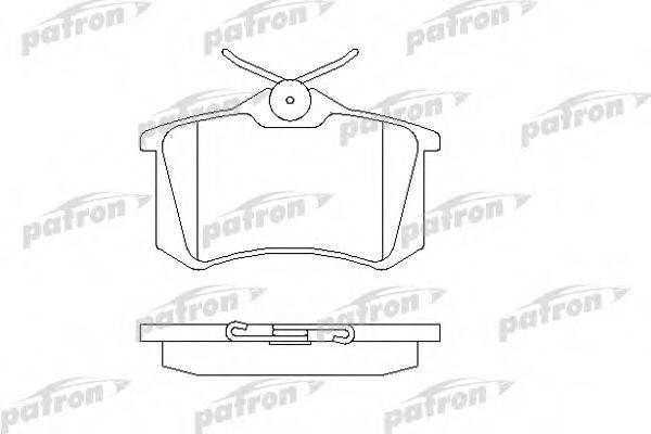 Комплект тормозных колодок, дисковый тормоз PBP1083 PATRON