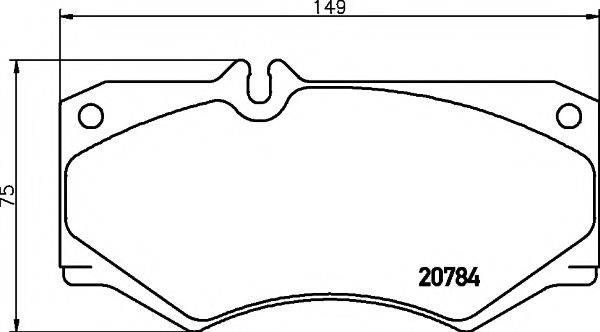 29784/18,0мм Тормозные колодки PAGID T0311 PAGID