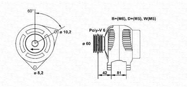 Генератор 943355001010 MAGNETI MARELLI