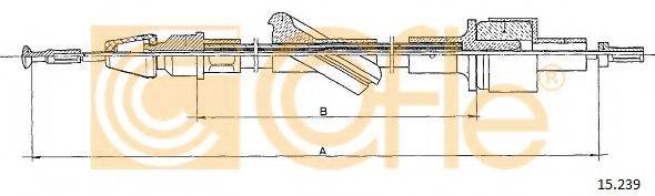 Трос, управление сцеплением 15.239 COFLE