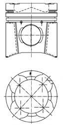 Поршень 94846600 KOLBENSCHMIDT