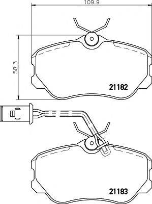 21183/19,4мм Тормозные колодки PAGID T5046 PAGID