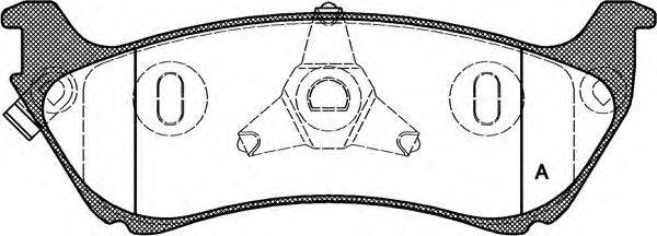 Комплект тормозных колодок, дисковый тормоз BPA0698.01 OPEN PARTS