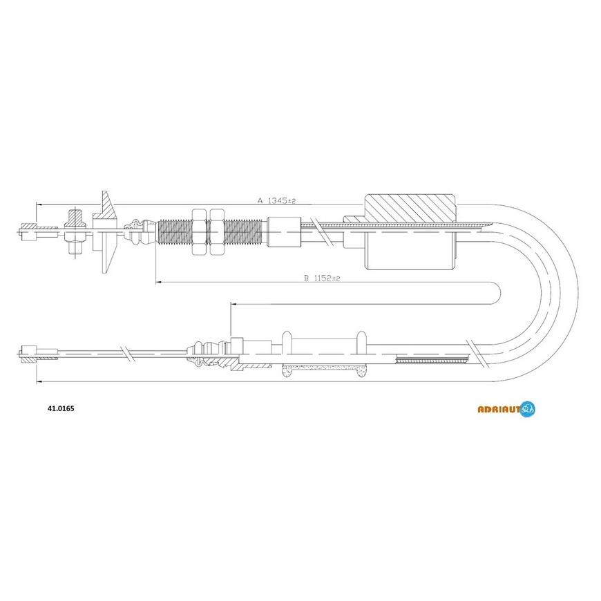 Трос сцепления 1345mm/1120mm