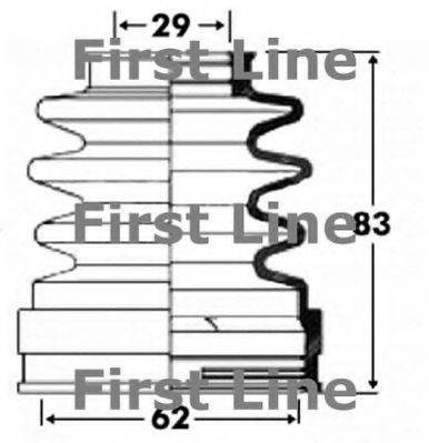 Пыльник, приводной вал FCB2897 FIRST LINE