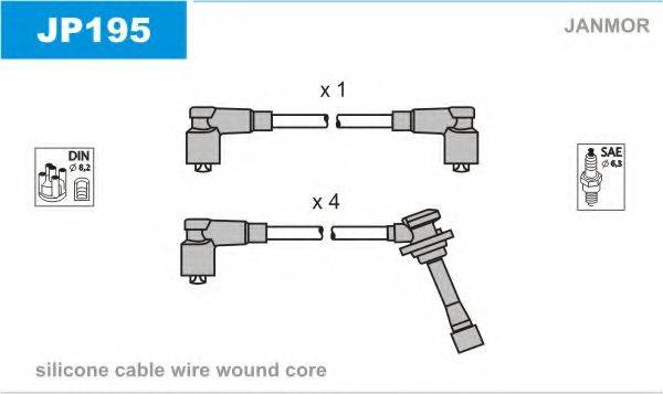 Комплект проводов зажигания JP195 JANMOR