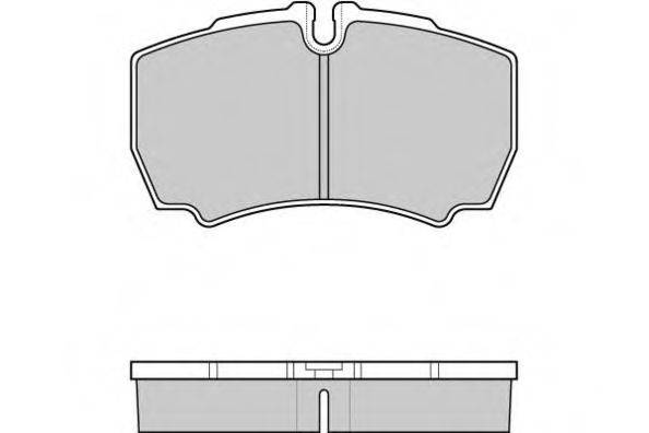 Комплект тормозных колодок, дисковый тормоз 12-1025 E.T.F.