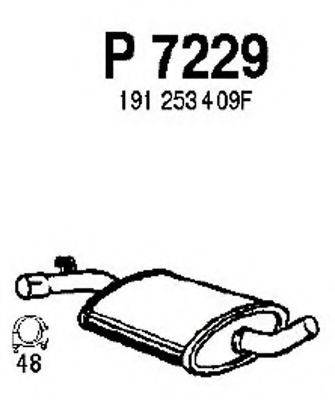 Средний глушитель выхлопных газов P7229 FENNO