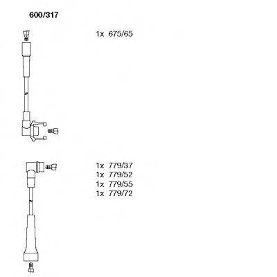 Комплект проводов зажигания 600/317 BREMI