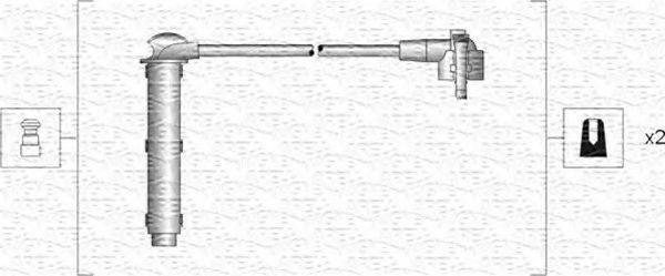 Комплект проводов зажигания 941318111127 MAGNETI MARELLI