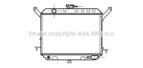 Радиатор, охлаждение двигателя DN2147 AVA QUALITY COOLING