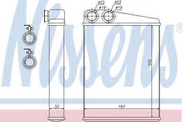 Теплообменник, отопление салона 72046 NISSENS