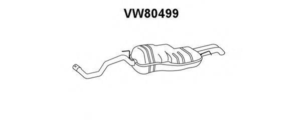 Глушитель выхлопных газов конечный VW80499 VENEPORTE