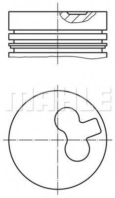 014 17 00 MAHLE ORIGINAL Поршень