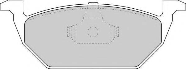 Комплект тормозных колодок, дисковый тормоз DBP391094 DURON