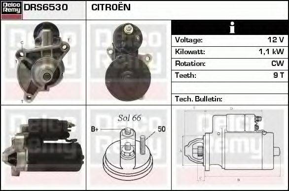 DRS6530 REMY Стартер DRS6530 REMY
