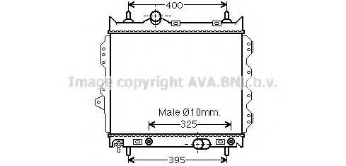 Радиатор, охлаждение двигателя CR2119 AVA QUALITY COOLING