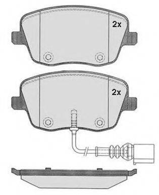 Комплект тормозных колодок, дисковый тормоз RA.0778.1 RAICAM