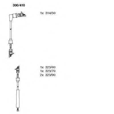 Комплект проводов зажигания 300/410 BREMI