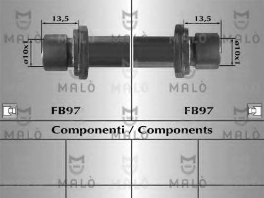 Тормозной шланг 80649 MALO