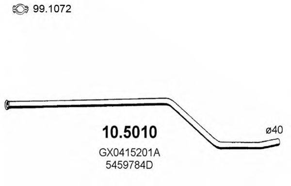 Труба выхлопного газа 10.5010 ASSO