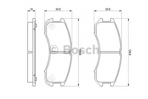 Комплект тормозных колодок, дисковый тормоз 0 986 493 790 BOSCH