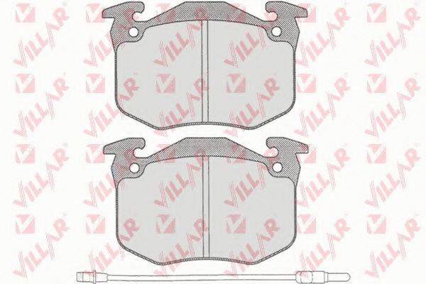 Комплект тормозных колодок, дисковый тормоз 626.0228 VILLAR