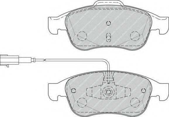 Комплект тормозных колодок, дисковый тормоз FDB4331 FERODO