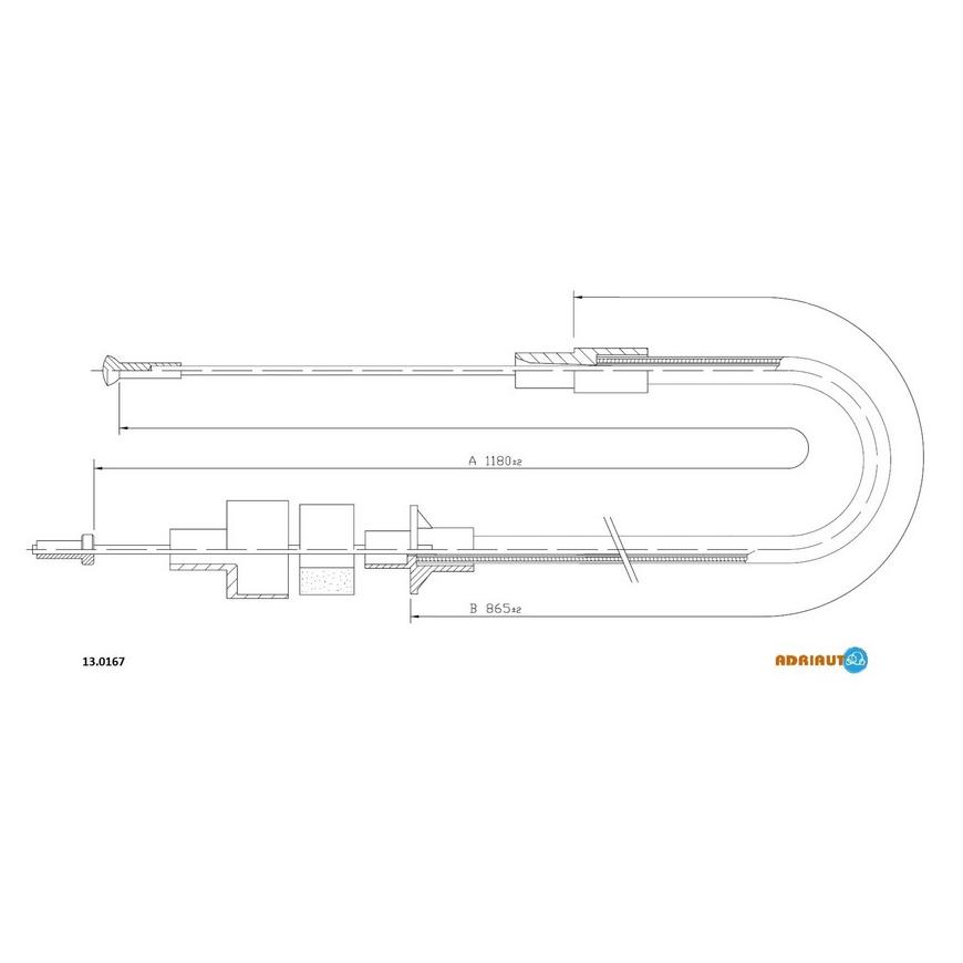 Трос сцепления 13.0167 ADRIAUTO
