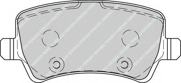 Комплект тормозных колодок, дисковый тормоз FDB4237 FERODO