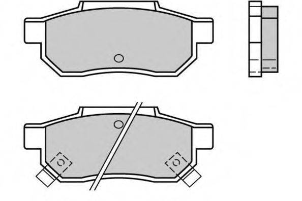 Комплект тормозных колодок, дисковый тормоз 12-0396 E.T.F.