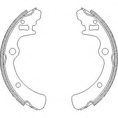 Комлект тормозных накладок Z4166.00 WOKING