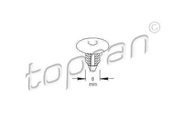 Пружинный зажим 722 740 TOPRAN